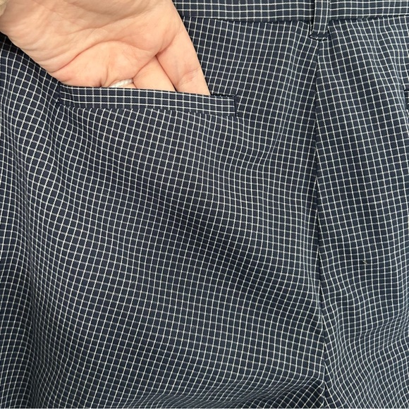 Brooks‎ Brothers Women’s Navy Windowpane Ankle Pants, 6 - Picture 5 of 8